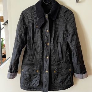 Barbour Beadnell Polarquilt Jacket, black, size US 4 / UK 8